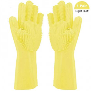 Car Washing ANUOEXGO Magic Washing Scrubber Reusable Dish Washing Gloves Heat Resistant Brush for Household Kitchen Cleaning