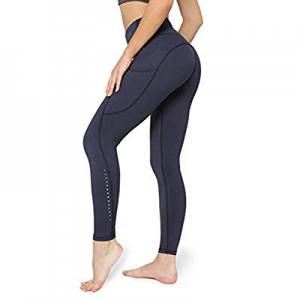 POSHDIVAH Ultra Soft Yoga Pants for Women High Waisted Tummy Control Workout Leggings with Pockets